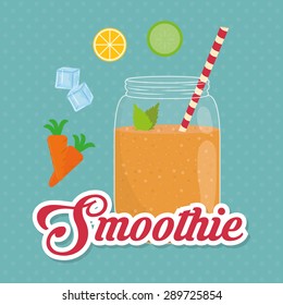 Smoothies digital design, vector illustration eps 10.