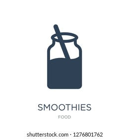 smoothies icon vector on white background, smoothies trendy filled icons from Food collection, smoothies vector illustration