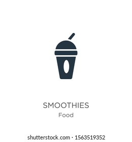 Smoothies icon vector. Trendy flat smoothies icon from food collection isolated on white background. Vector illustration can be used for web and mobile graphic design, logo, eps10