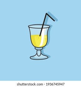 smoothies vector cartoon simple design