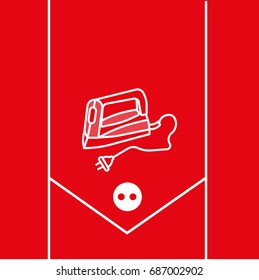 smoothing iron icon