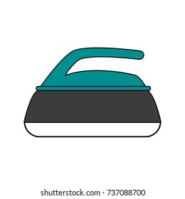Smoothing iron isolated