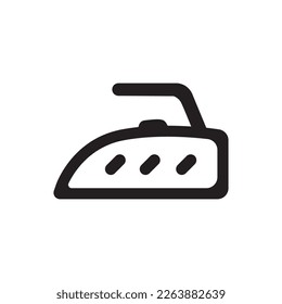 Smoothing iron vector. Smoothing iron flat sign design. Smoothing iron symbol pictogram