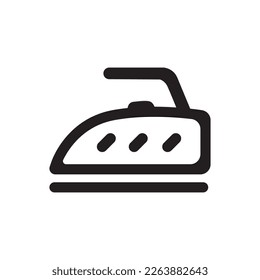 Smoothing iron vector. Smoothing iron flat sign design. Smoothing iron symbol pictogram