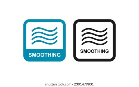 Smoothing logo badge design. Suitable for business, beauty, technology and product label