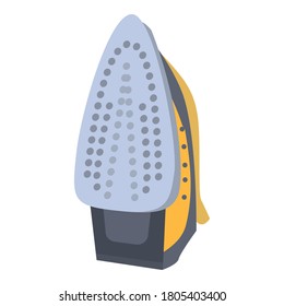 Icono de hierro suave. Caricatura del icono del vector de hierro suave para el diseño web aislado en fondo blanco