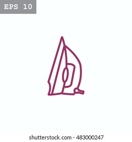  Smoothing-iron  Icon Vector.