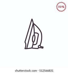  Smoothing-iron  Icon Vector.