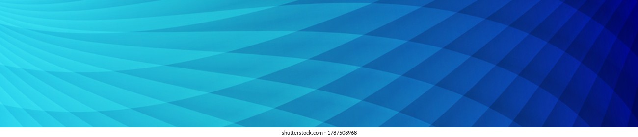 una superficie suavemente deformada formada por numerosos polígonos de tonos azules. una hermosa y fantástica pancarta. vector