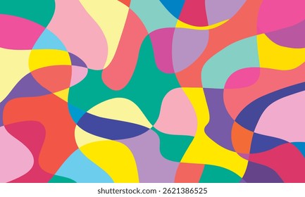 Curvas líquidas fluindo suavemente formam um fundo vetorial abstrato colorido, ideal para projetos criativos que precisam de energia, movimento e estética visual moderna.

