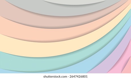 Plano de fundo listrado suavemente em tons sem saturação. Uma excelente ilustração para publicidade, cartazes, cartões postais, cartões de visita, atributos corporativos e seus outros projetos. Vetor.