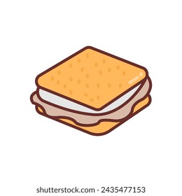 S'mores Diet  icon in vector. Logotype
