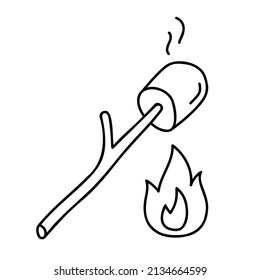 Smores. Hand drawn doodle icon.