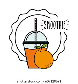 smothie fruits delicious icon vector ilustration design