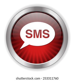  sms bubble button