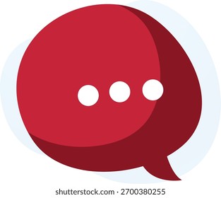 Burbuja de SMS colorido aislado sobre fondo blanco