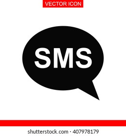 SMS cell phone text message icon.