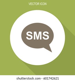 SMS cell phone text message icon.