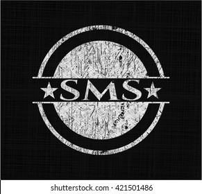 SMS chalkboard emblem