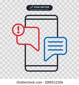 sms chat icon symbol template for graphic and web design collection logo vector illustration