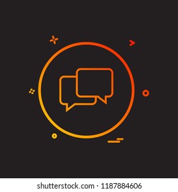 sms chat icon vector design