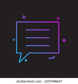 sms chat icon vector design