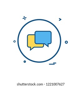 sms chat icon vector design