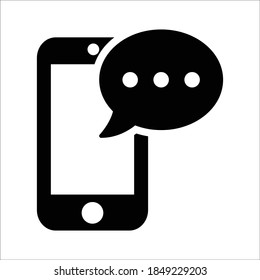 Sms Chat Text Message Phone Bubble Talk icon