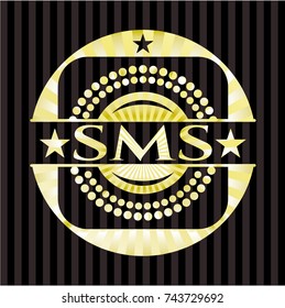 SMS gold emblem