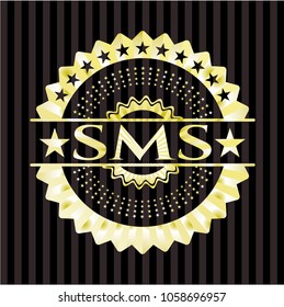    SMS gold shiny emblem
