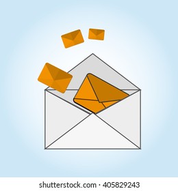 SMS graphic design , vector illustration