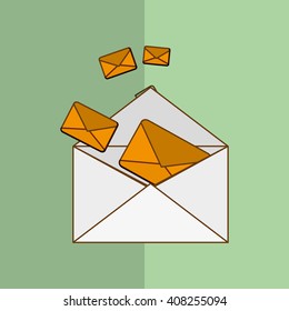 SMS graphic design , vector illustration