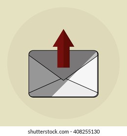 SMS graphic design , vector illustration