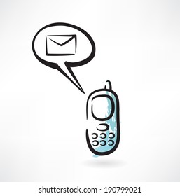 sms grunge icon