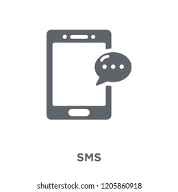 Sms icon. Sms design concept from Communication collection. Simple element vector illustration on white background.