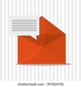 SMS icon design, vector illustration