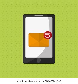 SMS icon design, vector illustration