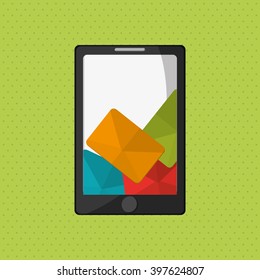 SMS icon design, vector illustration