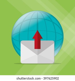 SMS icon design, vector illustration