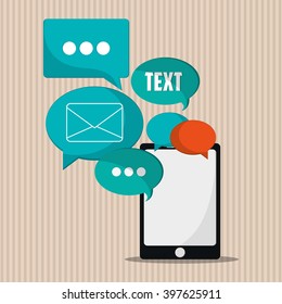 SMS icon design, vector illustration