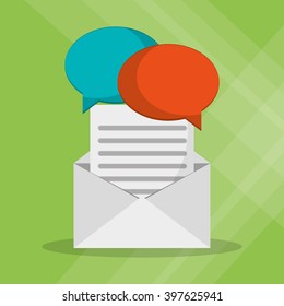 SMS icon design, vector illustration