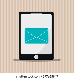 SMS icon design, vector illustration
