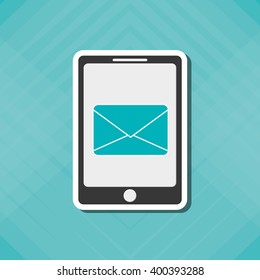 SMS icon design, vector illustration