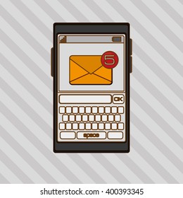 SMS icon design, vector illustration