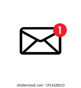 SMS Icon. Dialog, Chat, New Message. New Gmail, Email. Communication Concept. Vector EPS 10. Isolated On White Background.