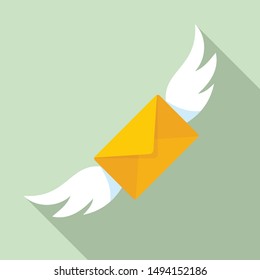 Sms icon. Flat illustration of sms vector icon for web design
