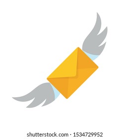 Sms icon. Flat illustration of sms vector icon for web design