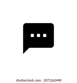 icono sms. Diseño de estilo plano aislado en un fondo blanco. Ilustración del vector