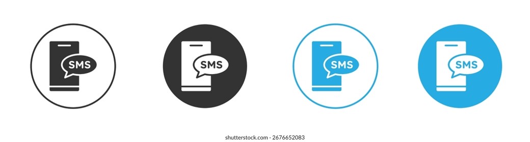 SMS icon. Graphic icon design template
