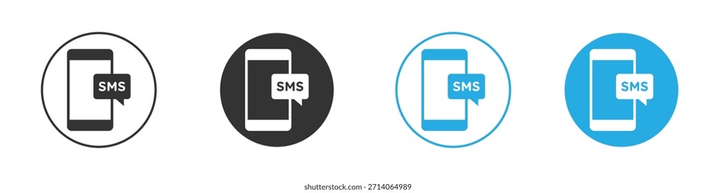 SMS icon. Graphic icon design template